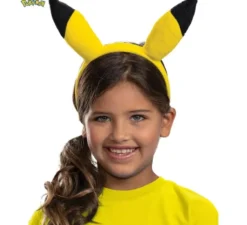 Fascia per capelli con orecchie di Pokemon Pikachu per bambini