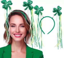 Fascia per capelli con trifoglio per il giorno di San Patrizio
