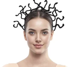 Fascia per capelli Medusa nera