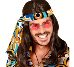 Fascia per capelli psichedelica hippie con bolle
