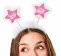 Fascia per capelli rosa per ragazze in festa