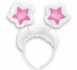Fascia per capelli rosa per ragazze in festa