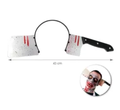 Fascia per coltello da macellaio insanguinata