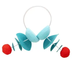 Fascia spaziale blu e rossa 16 cm per lato