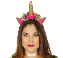 Fascia unicorno con corno d'oro Deluxe