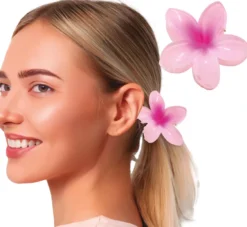 Fermaglio per capelli fiore da 8 cm in vari colori
