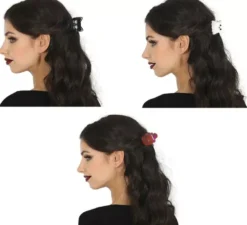 3 fermagli per capelli di Halloween da 4 cm
