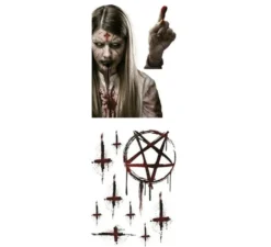 Finestra con Indemoniata Foglio elettrostatico di 60x80 cm