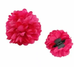 Fiore Sevillana o Chulapa da 8 cm con clip in vari colori