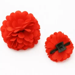 Fiore Sevillana o Chulapa da 8 cm con clip in vari colori