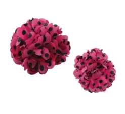 Fiore Sivigliano con Pois Neri e Clip 13 cm in diversi colori