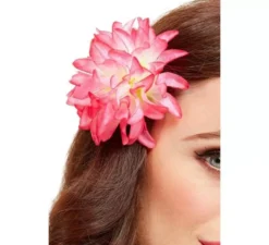 Fiore Tropicale Hawaiana rosa con forcina