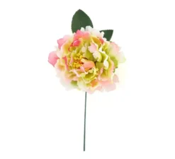 Fiore verde e rosa di 14 cm