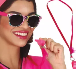 Fischietto rosa con nastro