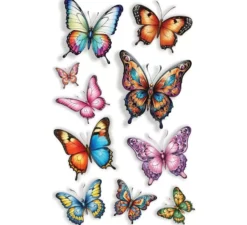 Foglio per tatuaggi a farfalla 14x30 cm