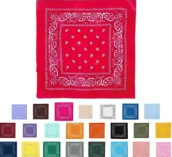 Foulard con motivo Paisley da 54x54 cm in diversi colori