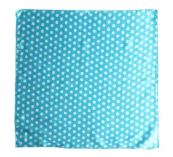 Foulard con pois bianchi da 50x50 cm in diversi colori