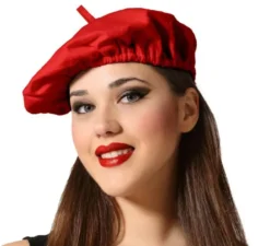 French Beret Paris Red