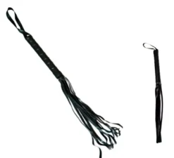 Frusta corta nera di 41 cm