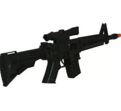 Fucile nero con cannocchiale da 58 cm