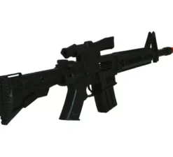Fucile nero con cannocchiale da 58 cm