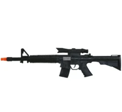 Fucile nero con cannocchiale da 58 cm