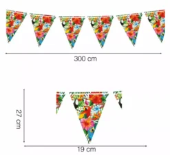 Gagliardetto Stampa Hawaiana 300 cm Carta 19X27 cm