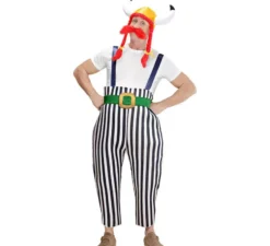 Gallo Costume da gallo con casco per uomo