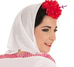 Garofano Rosso Sivigliano o Chulapa 8 cm con Clip