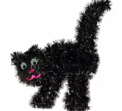 Gatto nero tinsel 30x36 cm