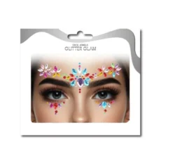 Gemme facciali di fiori multicolori