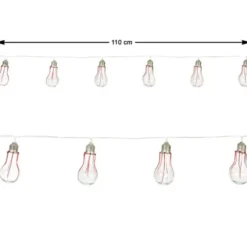 Ghirlanda con lampadine e luce di 110 cm
