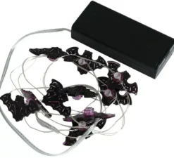 Ghirlanda di fili di pipistrelli con batterie 10 LED