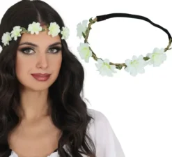 Ghirlanda di fiori bianchi