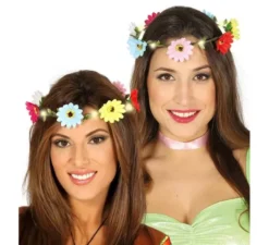 Ghirlanda di fiori multicolore e leggera