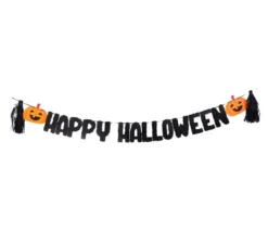 Ghirlanda di Halloween felice con zucche di 3 metri