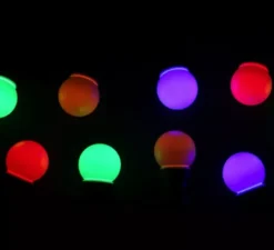Ghirlanda di 10 lampadine multicolori per giardino