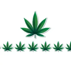 Ghirlanda di marijuana da 300 cm