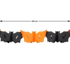 Ghirlanda di pipistrelli 300 cm