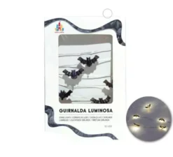 Ghirlanda di pipistrelli led da 1 mt