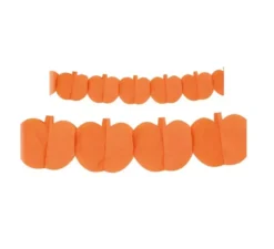 Ghirlanda di zucca arancione di Halloween da 3 m