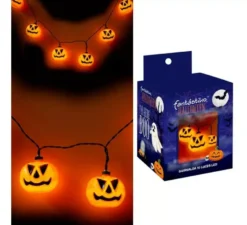 Ghirlanda di 10 zucche con illuminazione a LED, 150 cm
