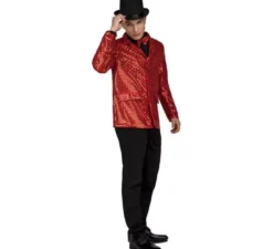 Giacca con papillon rosso per uomo