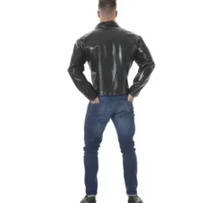 Giacca da motociclista o rocker nero per uomo
