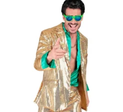Giacca da uomo dorata da discoteca