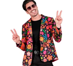 Giacca Fiesta Peace Hippie multicolore da uomo