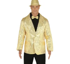 Giacca in paillettes oro per uomo