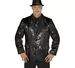 Giacca nera con paillettes