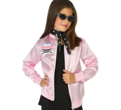Giacca rosa anni '80 per bambina