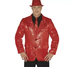 Giacca rossa con paillettes